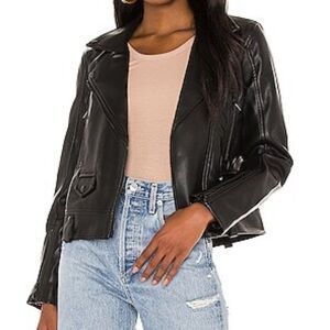 BLANKNYC Vegan Leather Moto Jacket in In Demand